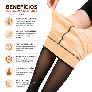 Meia-Calça Térmica Peluciada P