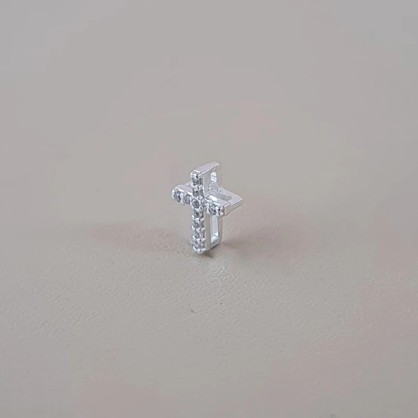 Pingente Galeria Zircônia Cruz 0,80MM (11) BRANCA
