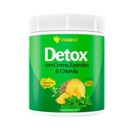 Detox c/ Cromo, Espirulina e Chlorella 200g - Videira7