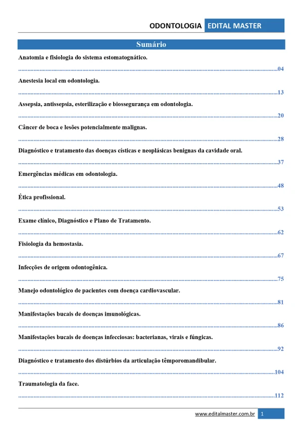 Odontologia ENARE 2026/2027