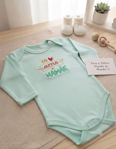 BODY EU AMO MAMÃE 20677 YUKS VERDE