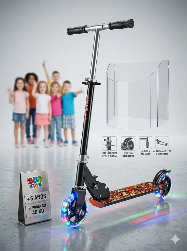 PATINETE COM LED (AVARIA)