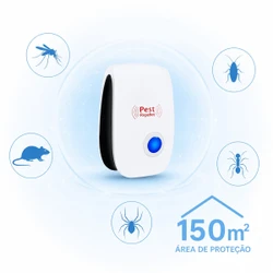Repelente Eletrônico Ultrassônico Anti Pragas de Tomada - Espanta Mosquitos Ratos e Baratas