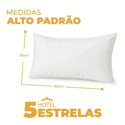 Kit 5 Travesseiros Premium Pluma de Ganso - Conforto de Hotel 5 Estrelas