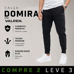 [COMPRE 2 LEVE 3] Calça Masculina Domiran em Tecido RipStop e Poliéster Premium (Visual Forte de Respeito!)