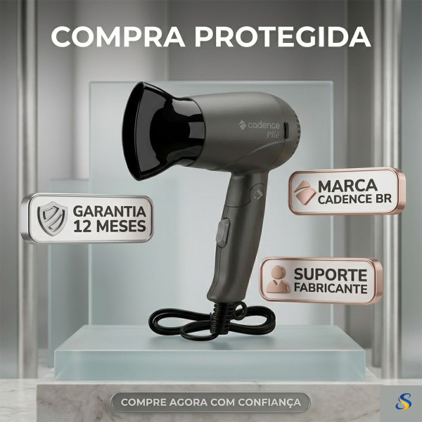 Secador Cadence Plié SEC190 Dobrável 1200W Bivolt 