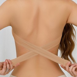 Sutiã Bandeau Invisível Sem Alça com Fecho Lateral