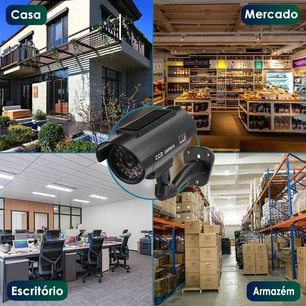Câmera de Energia Solar FullHD 4K a Prova D'água - Compre 1, Leve 2 
