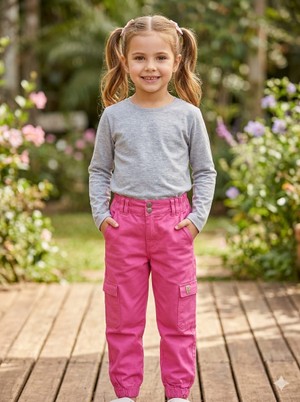 CALÇA JOGGER SARJA JUJUBA HAVE FUN 25120-25121