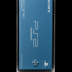 Case Acrílica Premium para PlayStation 2 Fat Aqua Blue