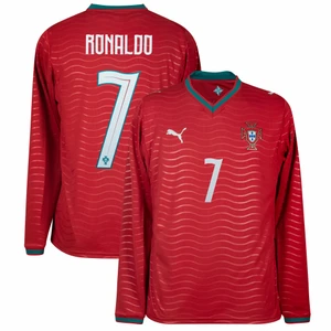 Camisa Seleção Portugal Home 2026/27 Ronaldo 7 - Manga longa