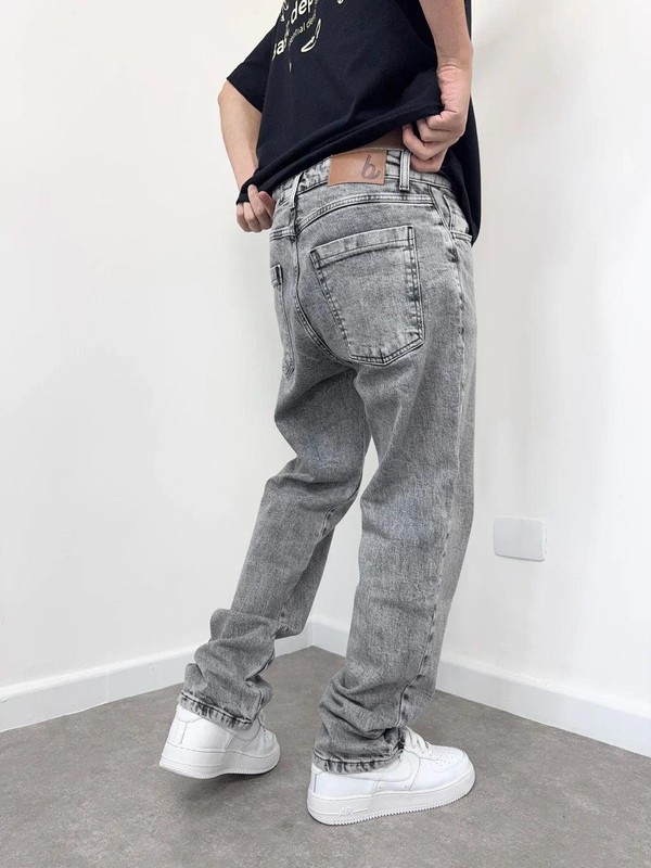 Calça Jeans Reta Vintage Brothers Estonada
