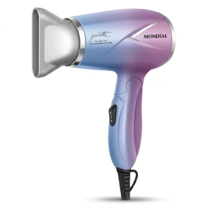 Secador de Cabelo By Juliette, Azul/Rosa, 1200W, Bivolt - SCT-JU-03