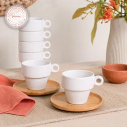 Xícara para Café Cerâmica 90 ml Branco