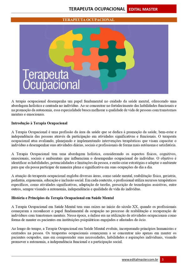 Terapeuta Ocupacional - Embu das Artes SP