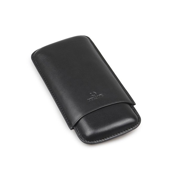 Porta 3 Charutos em Couro Nerone Classy - Preto