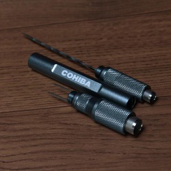 Furador Destravador de Charutos Broca Cohiba - Prata