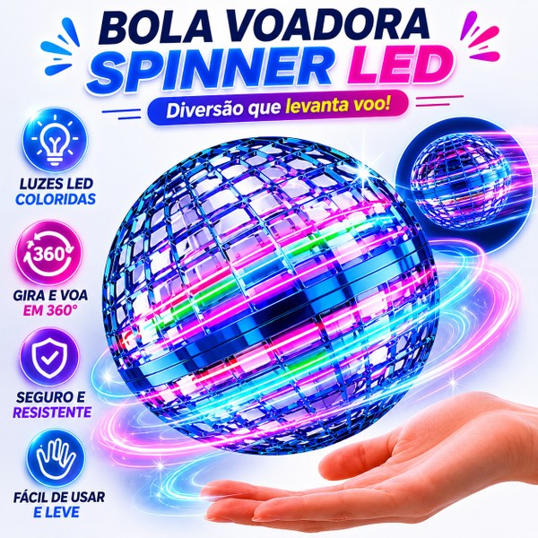 Bola Voadora Spinner LED
