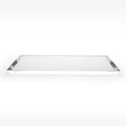 Bandeja de Acrílico Diamantada 24x12x1,5cm