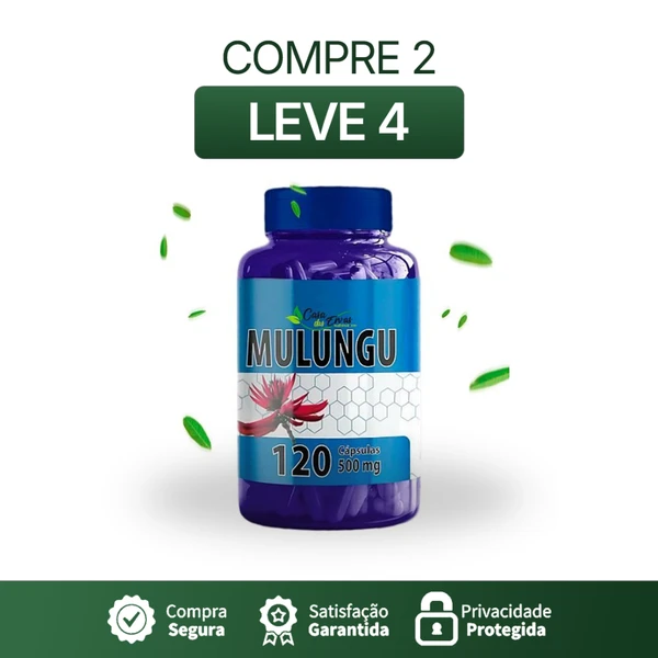 Mulungu 120 cápsulas - Promoção + Frete Grátis