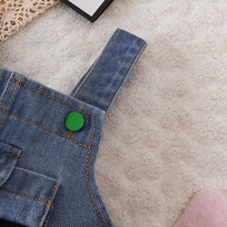 Conjunto Jardineirinha Jeans