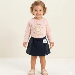 CONJUNTO PARAÍSO  BLUSA E SAIA C/ SHORT ROSA PASTEL - 13173