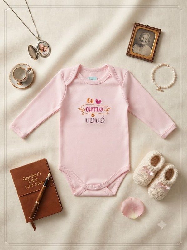 BOBY EU AMO VOVÓ ROSA 20683