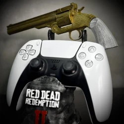 Suporte Premium Para Controle Ps5/ Ps4 e Xbox Red Dead Redemption 2 de luxo pintado a mão +CHAVEIRO DE BRINDE Pronta Entrega
