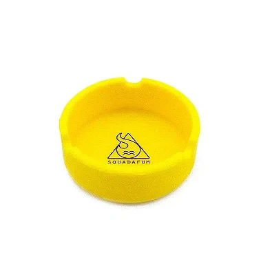 Cinzeiro de Silicone para Cigarro Squadafum - Amarelo