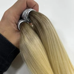 Cabelo Vietnamita Loiro Raiz Escura 55cm - 100gr