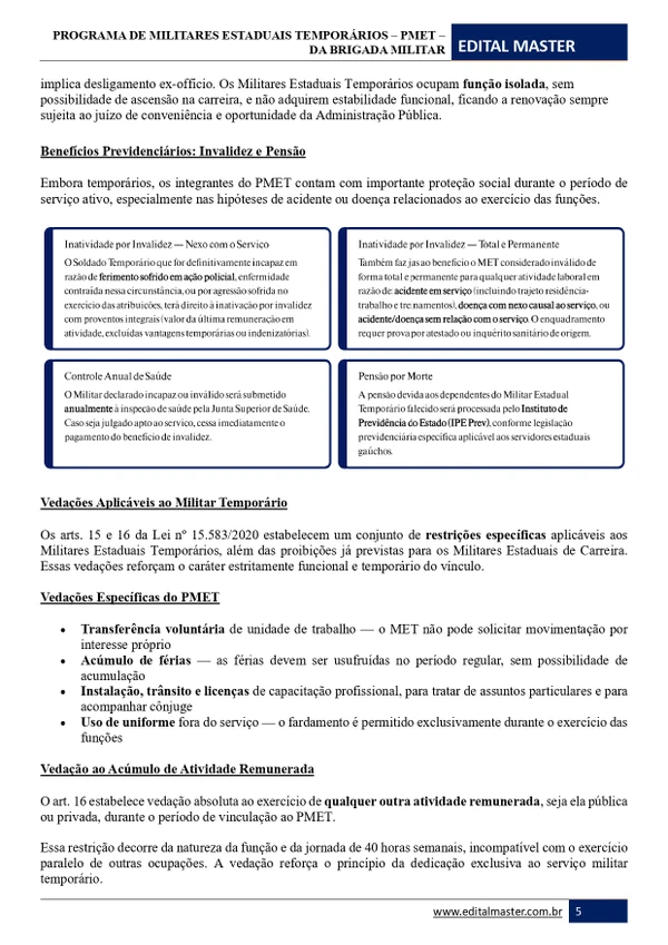 Brigada Militar/RS - 1º Tenente de Saúde