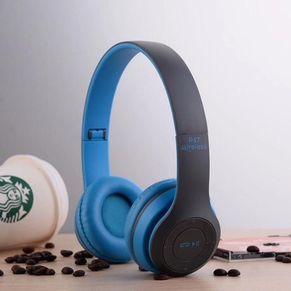 Headphone P47 Sem Fio Estéreo Redução de Ruídos Bluetooth 5.0 Universal 