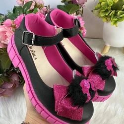 Sapatilha Mocassim Barbie - Preto e Pink