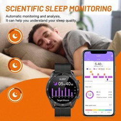 1 peça Relógio Inteligente Esportivo Touch Screen Completo de 1,53 polegadas para Homens e Mulheres, com funções de Chamada/Atendimento, Podômetro, Controle de Calorias, Múltiplos Modos Esportivos, Alarme, Alerta de Notificação, Compatível com Android e i