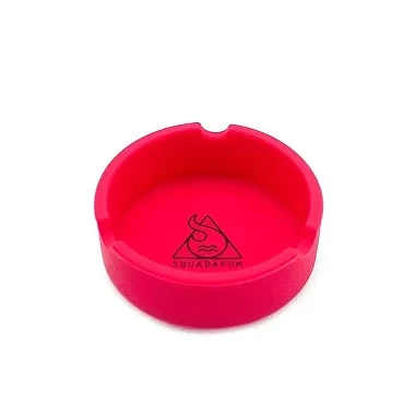 Cinzeiro de Silicone para Cigarro Squadafum - Vermelho