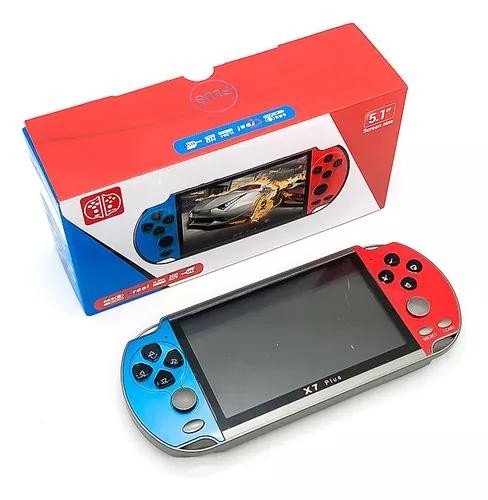 Console De Jogos Portátil X7 + de 1.000 jogos + Fone