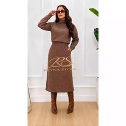 Conjunto feminino de inverno 