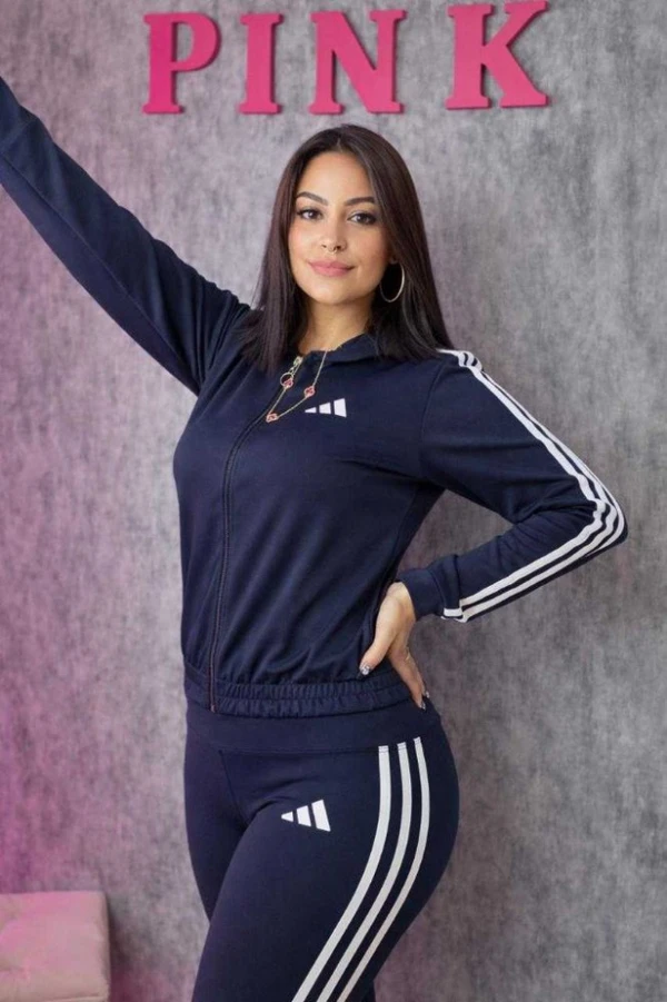 CONJUNTO ADIDAS MOLETINHO AZUL