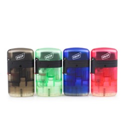 Isqueiro Maçarico Prof Double - Translucent (Sortido)