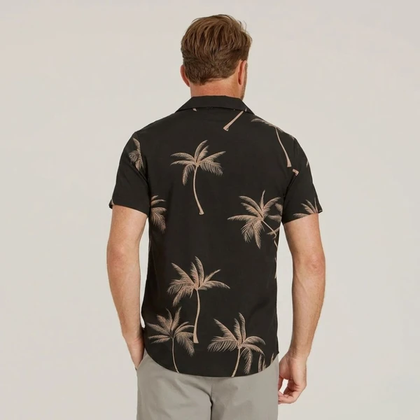 Camisa Vinser Palm Noir