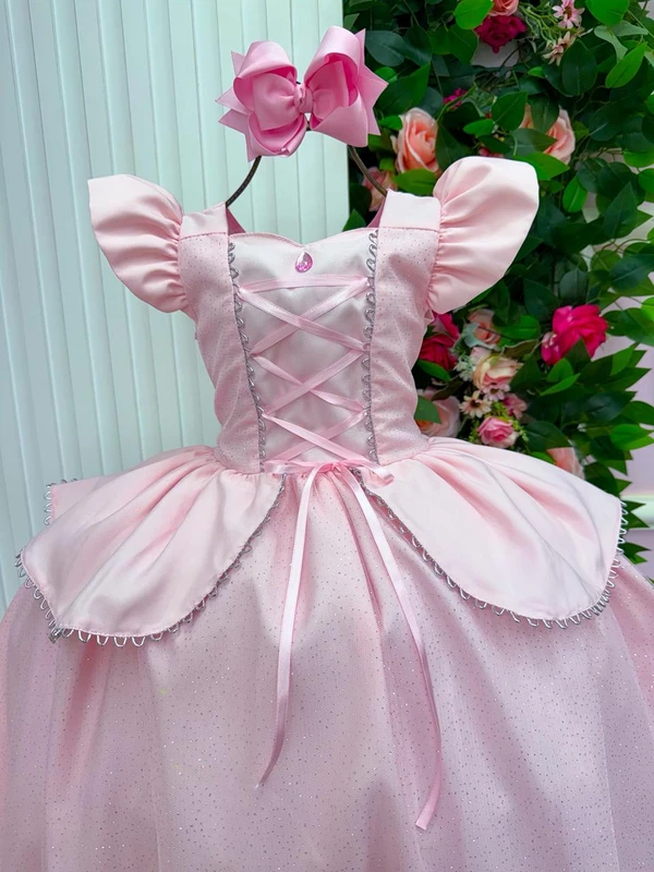 Vestido Fantasia Luxo - Inspiração Princesas 