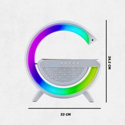 Luminária Inteligente com Caixa De Som e Carregador Indução