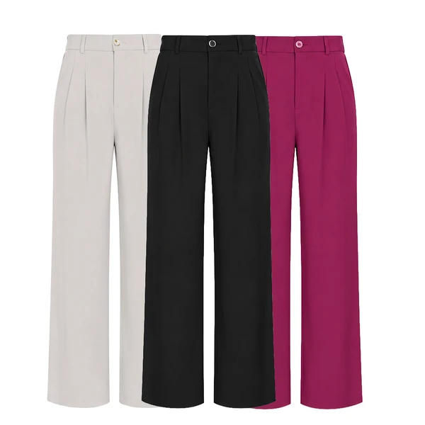 [LEVE 3 PAGUE 2] Calça Feminina Helena em Seda Gelo e Elastano (Elegante, confortável e irresistível!)
