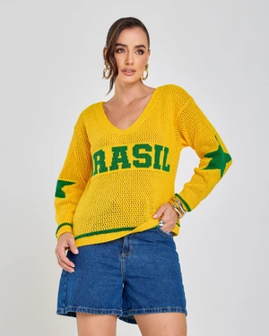 Blusa Tricot Brasil Cozy