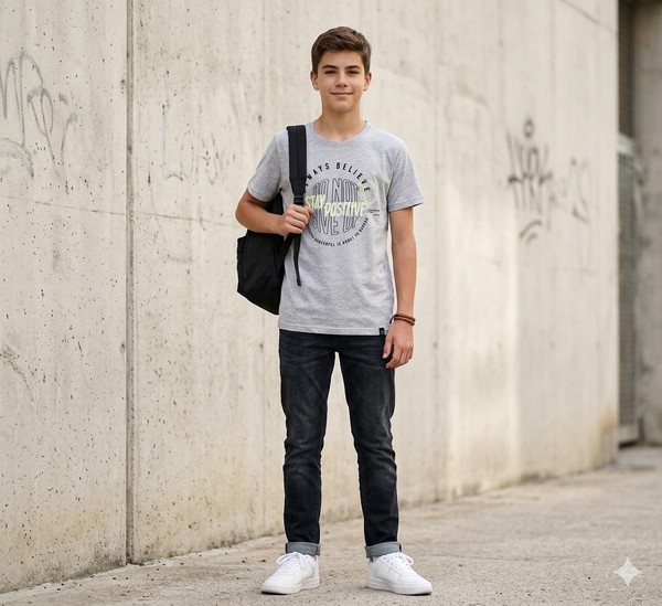 CAMISETA MASCULINA 47956 CINZA PULLA BULLA