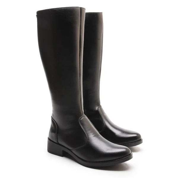 Bota Feminina Montaria Bico Fino Cano Alto 