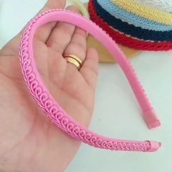 Tiara Renda Bordado Color Luxo