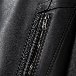 [LEVE 2 PAGUE 1] Jaqueta Masculina Vossler em Couro Legítimo Premium +BRINDES: Relógio, Cinto e Carteira