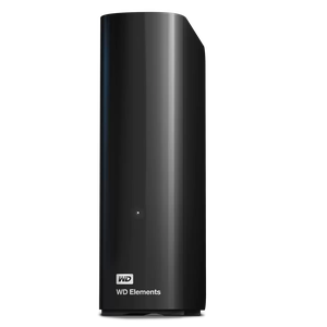 HD Externo Western Digital 16TB Elements Desktop 3.5 USB 3.0 com Fonte Preto - WDBWLG0160HBK-NESN