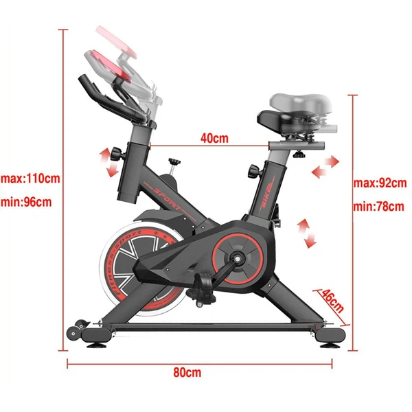 Bicicleta Spinning Ergométrica Para Exercícios Com Monitor Profissional Sport Suporta até 120kg